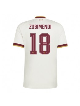 Spanien Martin Zubimendi #18 Replika Borta Kläder VM 2026 Kortärmad Spanien Martin Zubimendi #18 Replika Borta Kläder VM 2026 Kortärmad